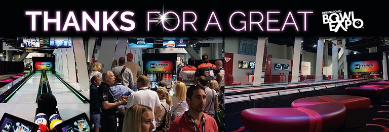 QubicaAMF Bowling BowlExpo 2018 Thank you banner